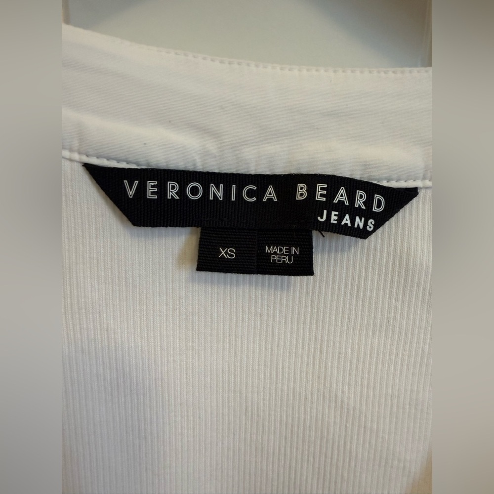 Veronica Beard Adrianna Ruffled Ribbed Top Size XS - Picture 4 of 11